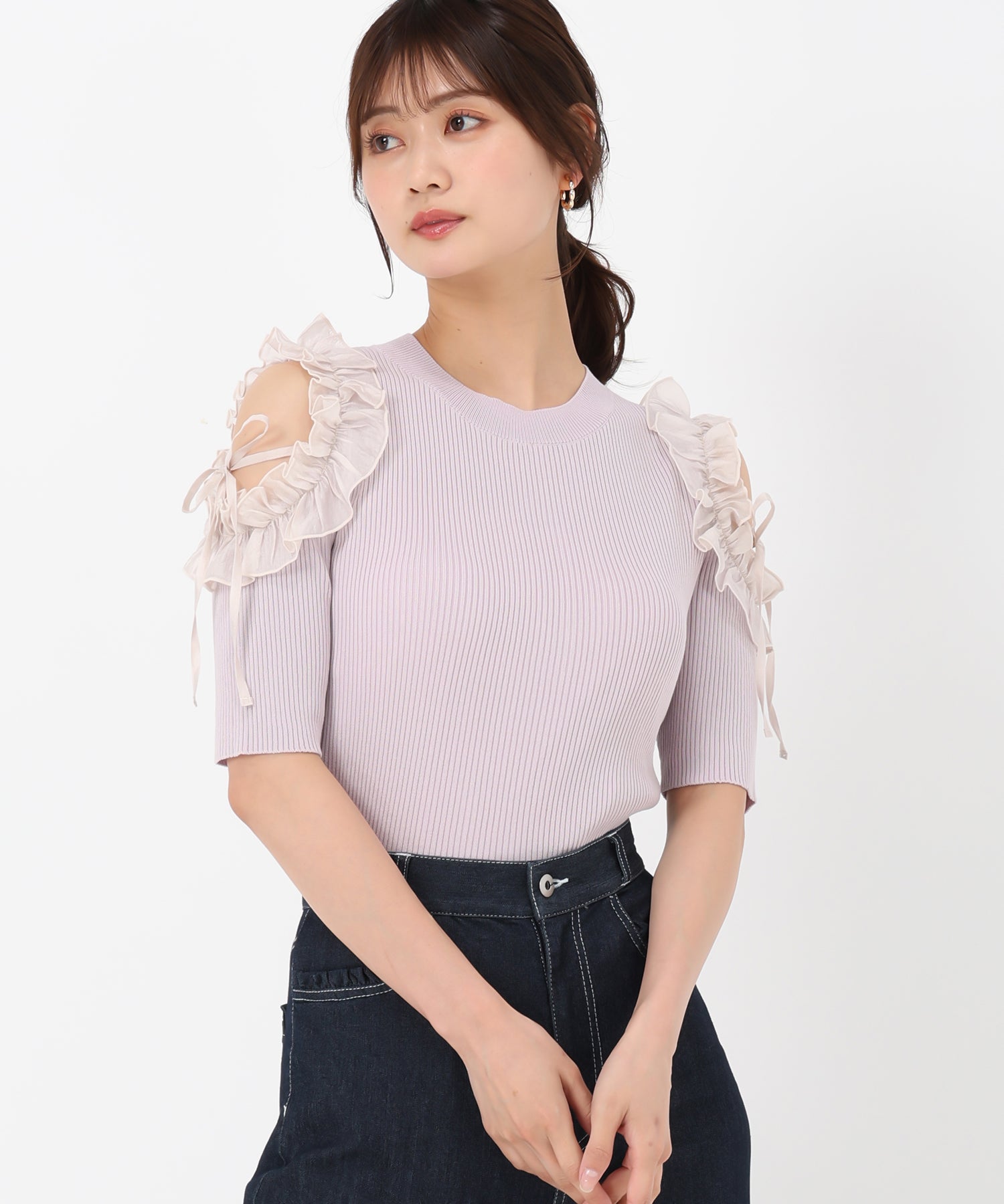 肩開きラッフルニット/MM528305 – MISCH MASCH|31 Sons de mode