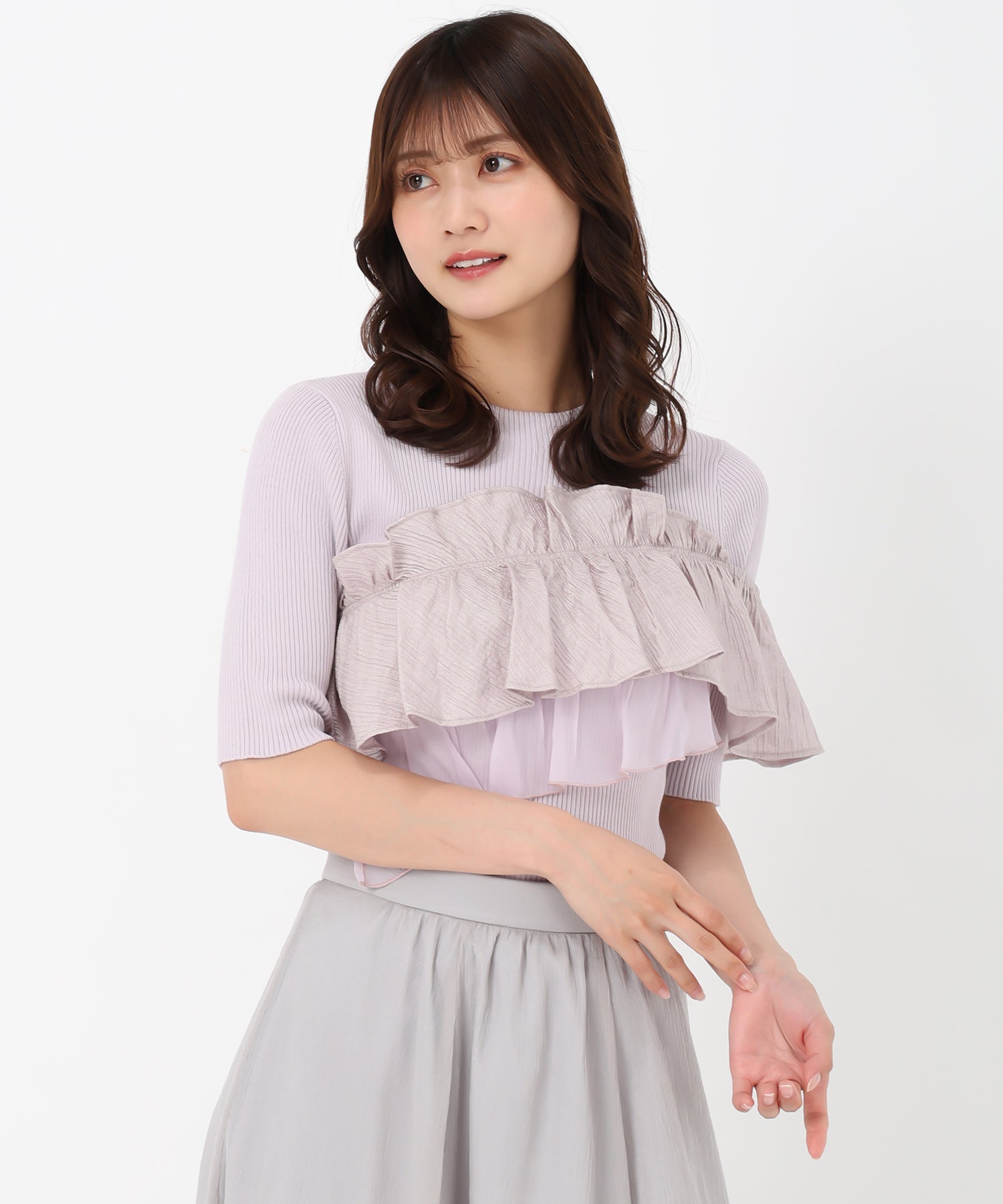 めぐみるく☆美品ニット アシンメトリー2wayフリルニット/MM528303 – MISCH MASCH|31