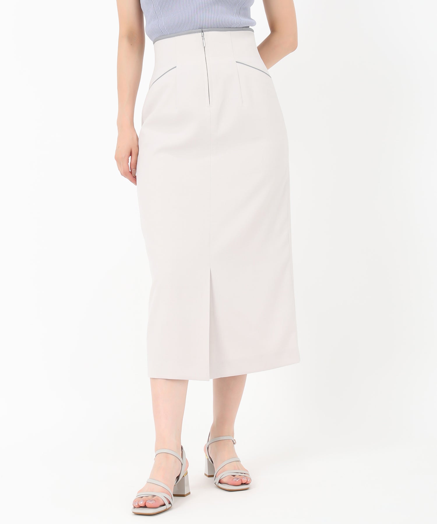 【MRR❤️／再出品】MACHATT ヘッジホッグスカート 配色パイピングポケットタイトスカート/MM527213 – MISCH MASCH