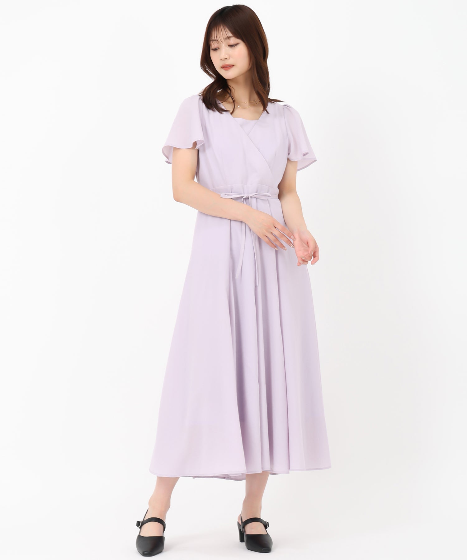 品質は非常に良い カシュクールフレアワンピース/MM527407 Sons MASCH|31 MISCH – ワンピース
