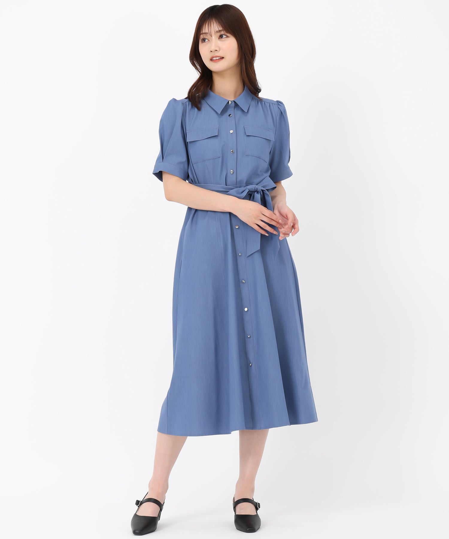 パフスリーブポケットシャツワンピース /MM527419 – MISCH MASCH