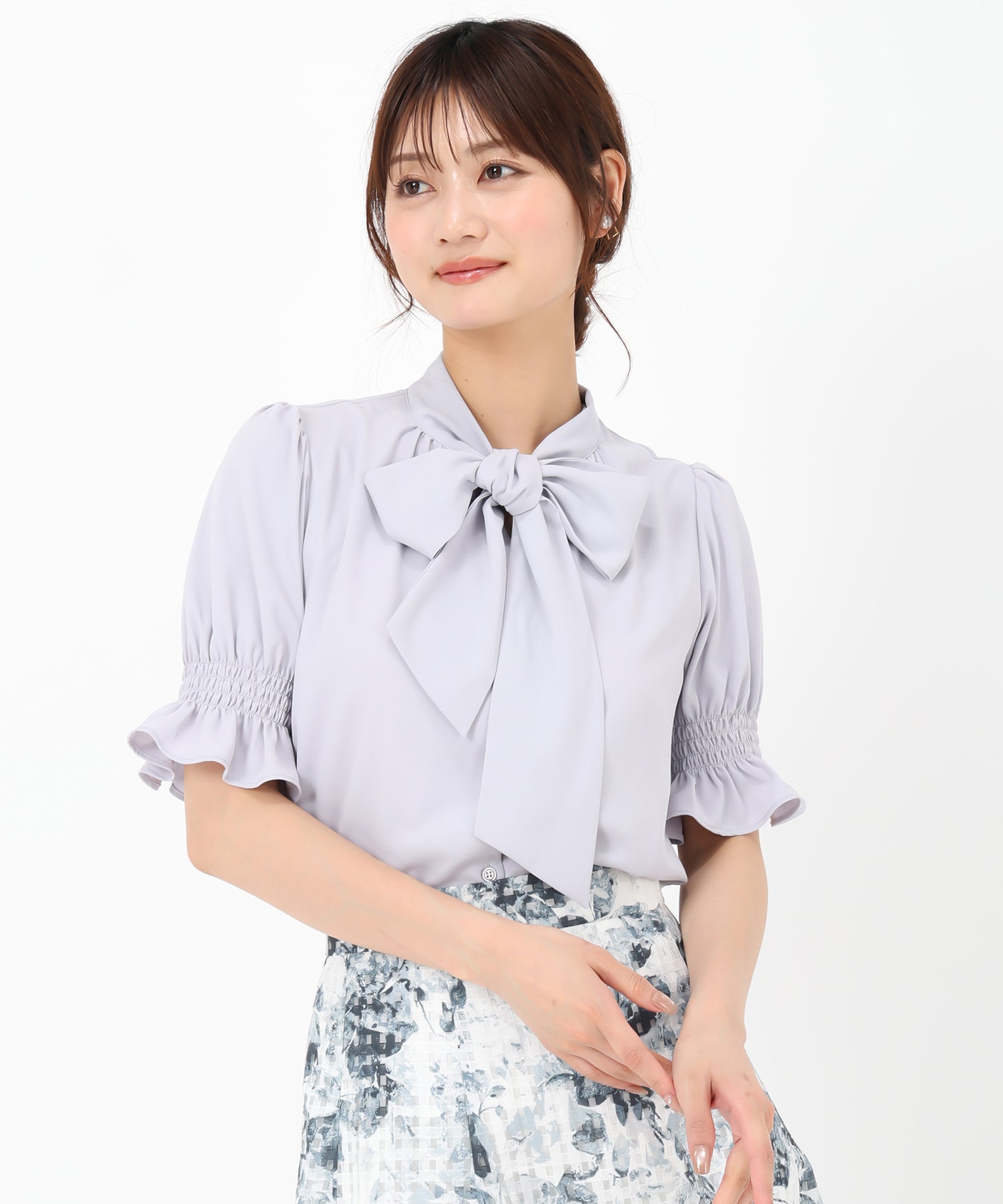 半袖ボウタイシャーリングブラウス/MM528114 – MISCH MASCH|31