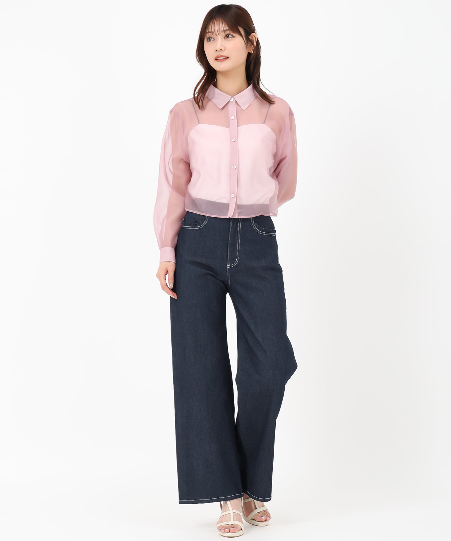 クロップドシアーシャツ /MM528119 – MISCH MASCH|31 Sons de mode