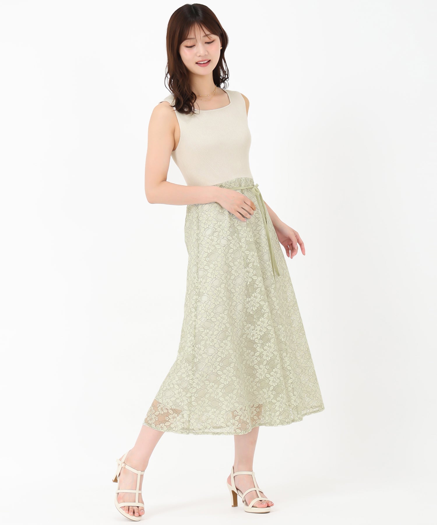 ラメニット×レースワンピース/MM527411 – MISCH MASCH|31 Sons