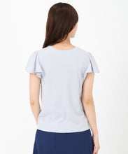画像をギャラリービューアに読み込む, 箔プリントフレア袖Tシャツ/MM528203
