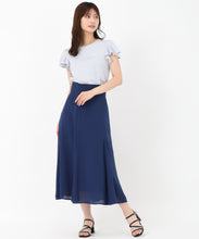 画像をギャラリービューアに読み込む, 箔プリントフレア袖Tシャツ/MM528203
