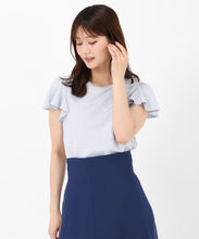 画像をギャラリービューアに読み込む, 箔プリントフレア袖Tシャツ/MM528203
