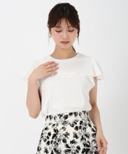 画像をギャラリービューアに読み込む, 箔プリントフレア袖Tシャツ/MM528203

