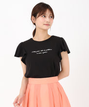 画像をギャラリービューアに読み込む, 箔プリントフレア袖Tシャツ/MM528203
