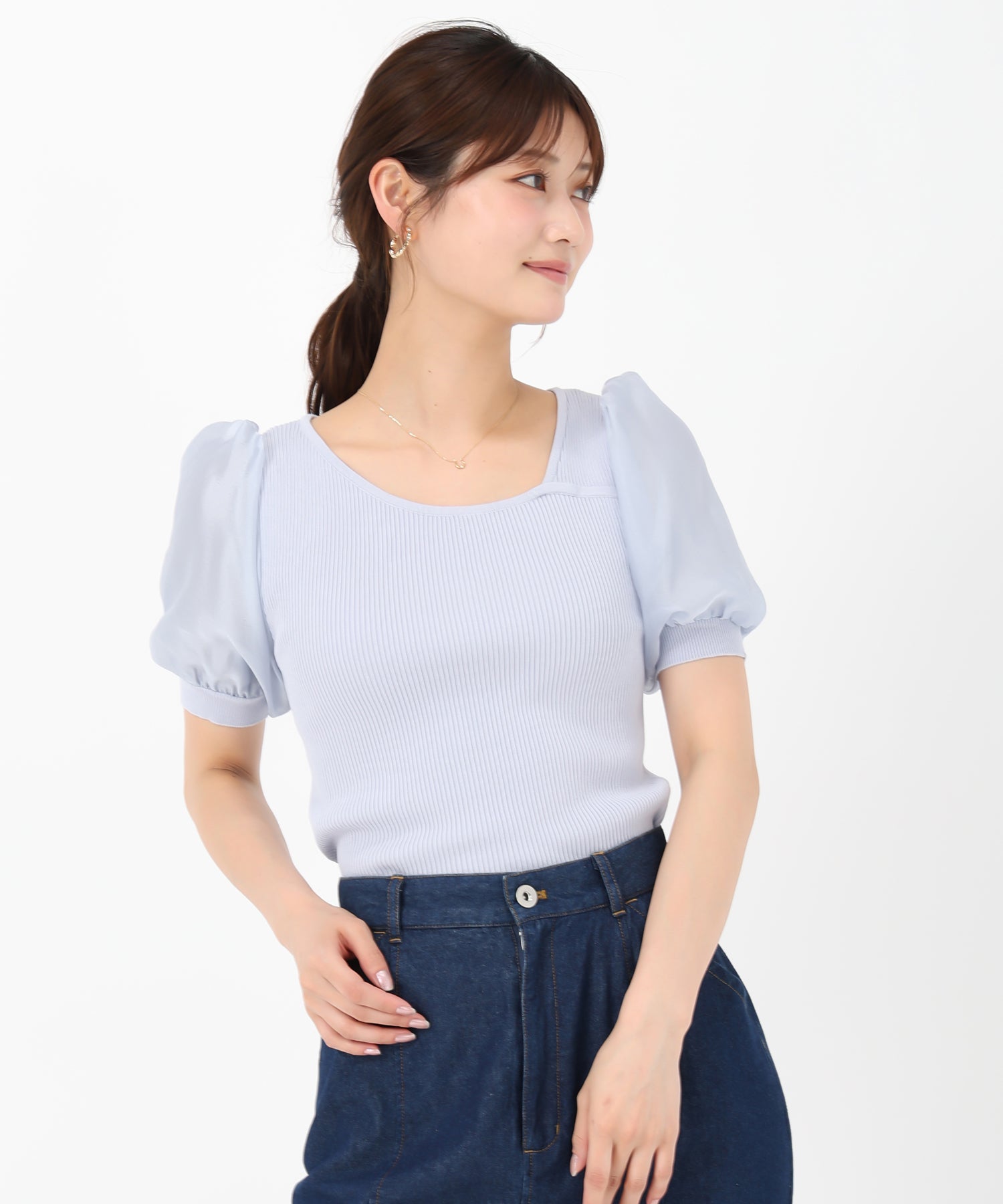 アシメリブシアー袖ニット/MM528316 – MISCH MASCH|31 Sons de mode