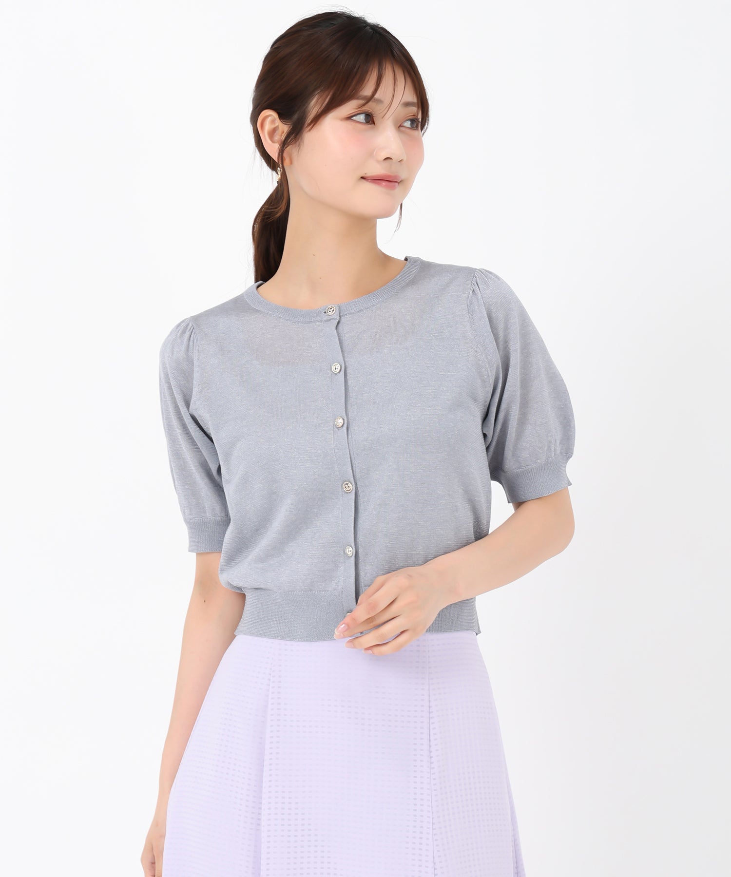 シアークルーネック半袖カーディガン/MM528406 – MISCH MASCH|31