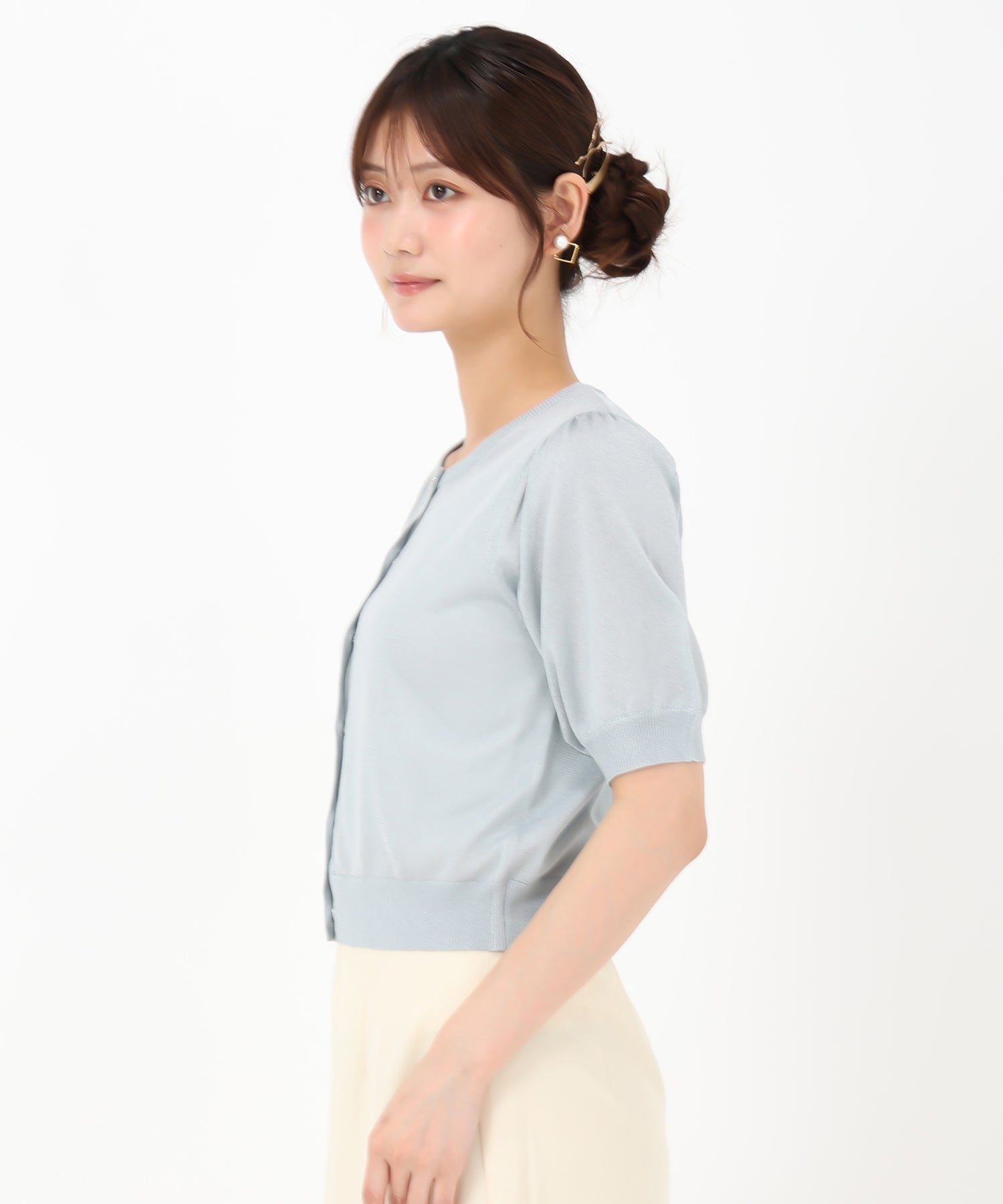 ✨未使用✨amomento　半袖　カーディガン　グレー　フリー ✨未使用✨amomento 半袖 カーディガン グレー フリー - メルカリ
