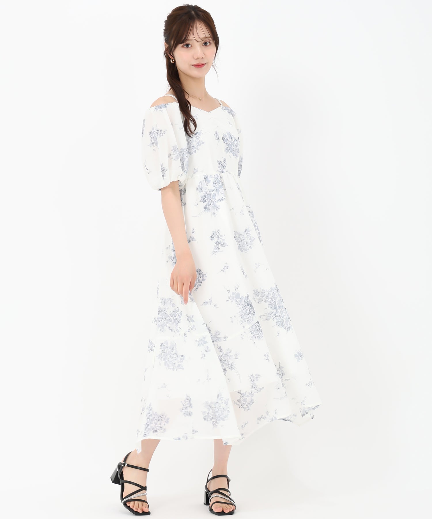 AJE ◆ Misha Maxi マキシ ドレス オフショル ワンピース 花柄 花柄オフショルシアーワンピース/TT517422 – MISCH MASCH|31