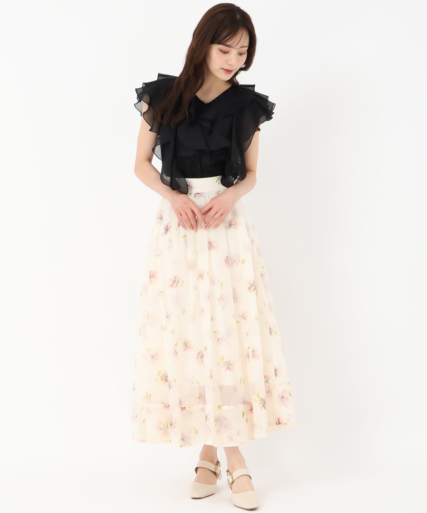 花柄シアーフレアスカート/TT517222 – MISCH MASCH|31 Sons de mode