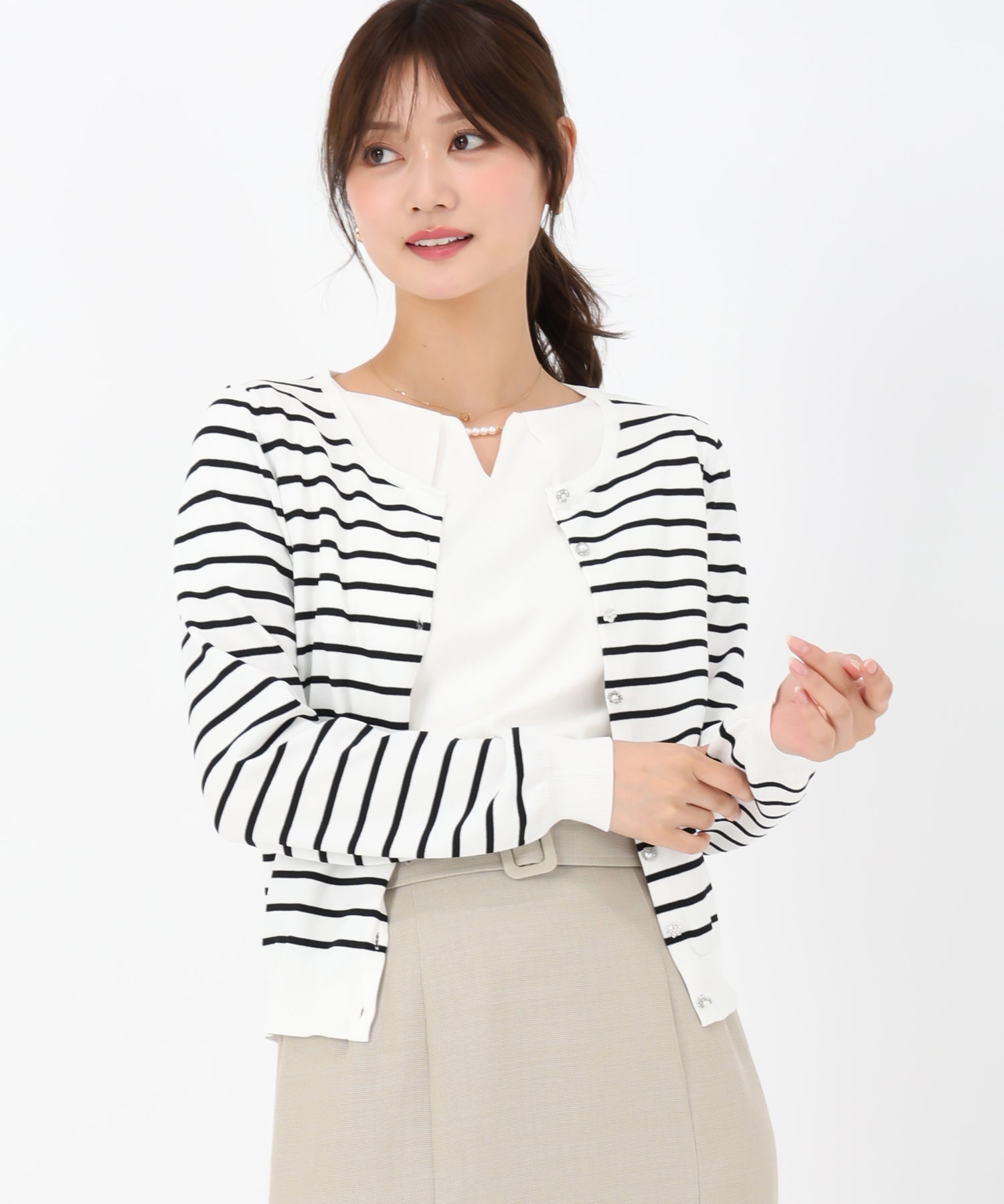 ベーシックビジュー釦カーディガン/MM428406 – MISCH MASCH|31