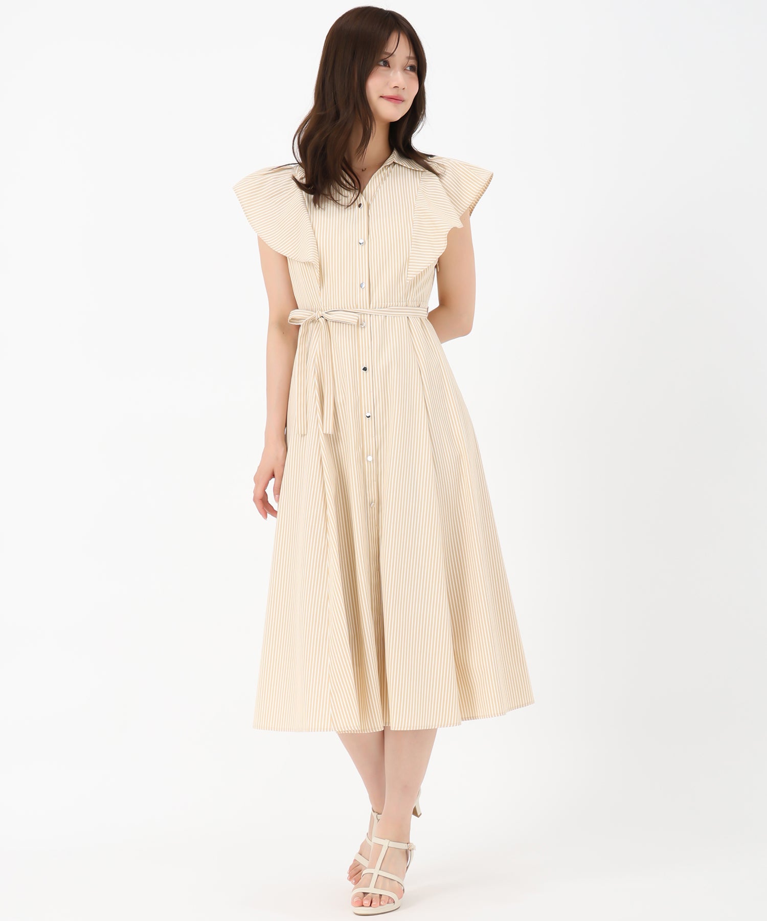 MARL MARL.ストライプワンピース MARLMARL マールマール ロワジール サンドレス (70-90cm