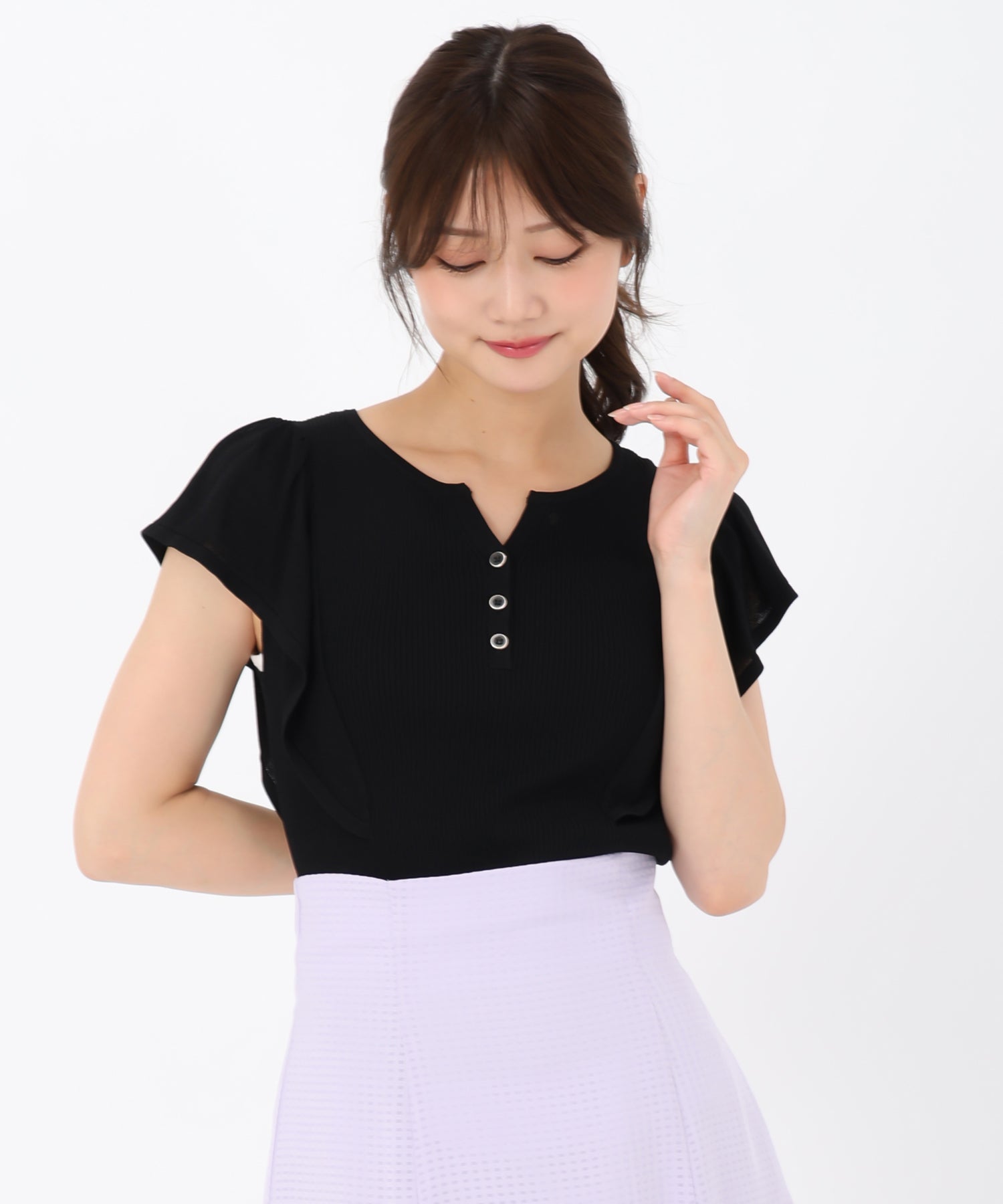 キーネックシアーフレア袖ニット/MM528319 – MISCH MASCH|31 Sons de mode