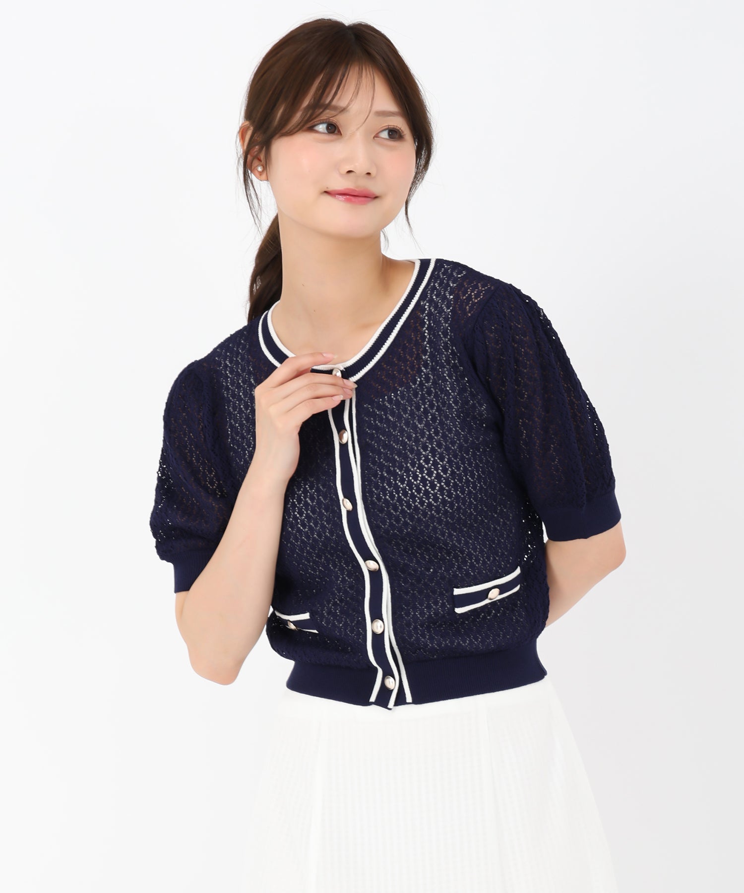 美品 MHL コットンニットカーディガン 2 黒 595-2164500 000000006707-01-l.jpg?t=