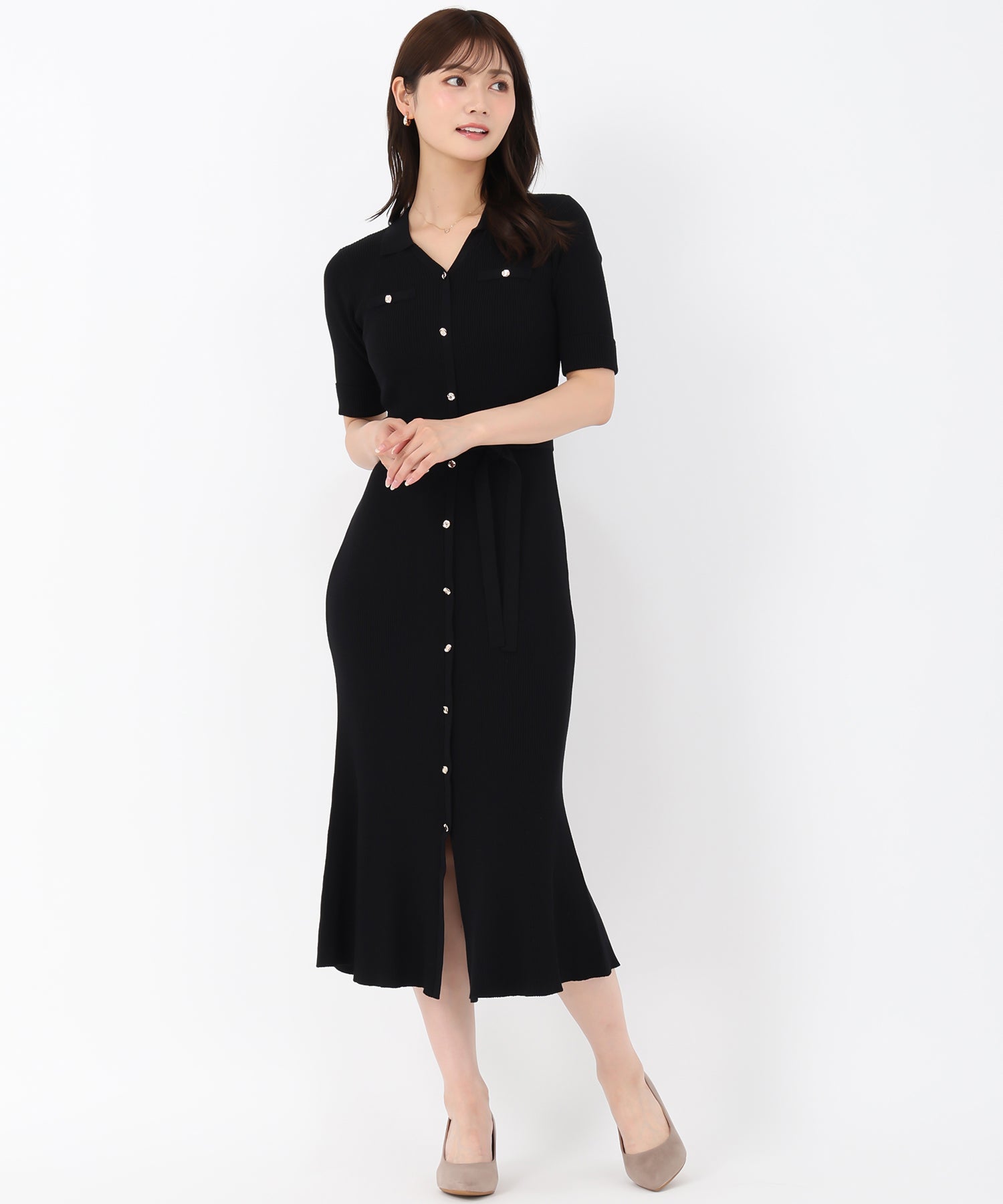 ポロ衿ニットワンピース/MM537410 – MISCH MASCH|31 Sons de mode