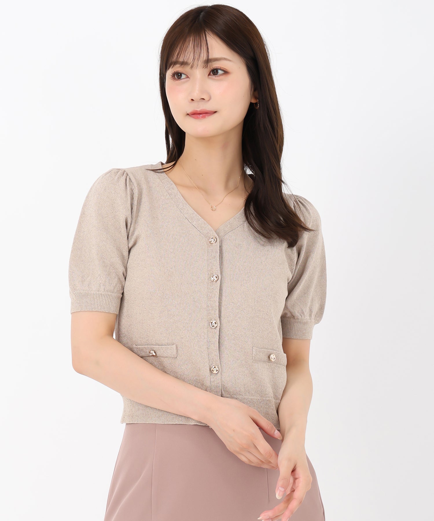美品 Deuxieme classe 21AW ジャガードカーディガン 千鳥格子 美品 Deuxieme classe 21AW ジャガードカーディガン 千鳥格子