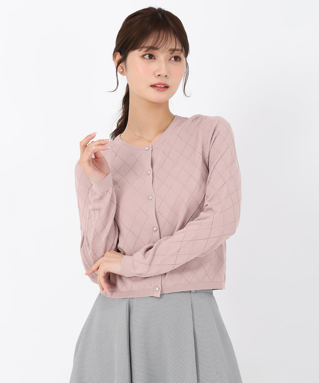 アーガイルカーディガン/MM538403