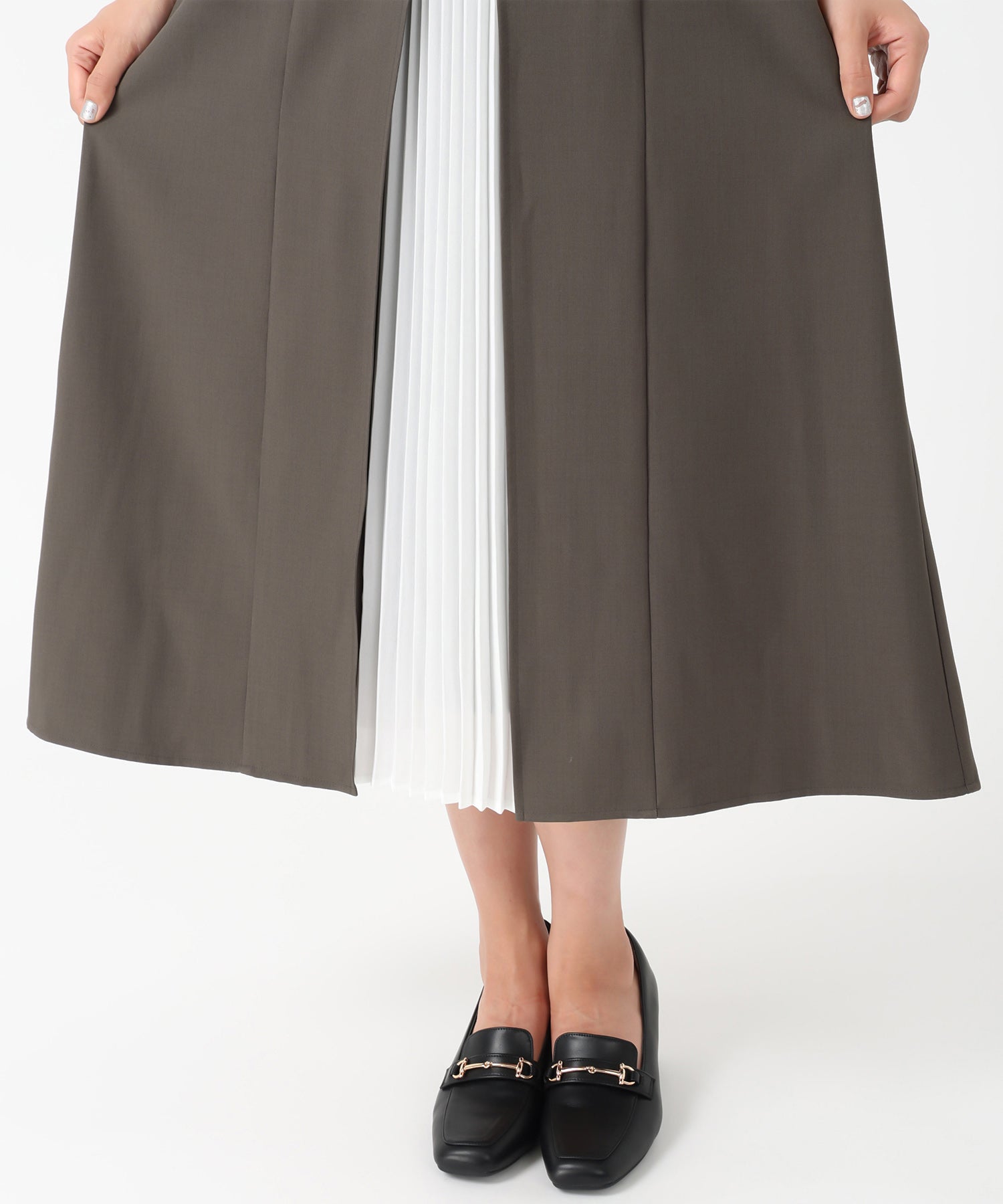 ◇美品◇MISCH MASCH ◇フロントプリーツワンピース◇モカ◇ フロントプリーツワンピース/MM547401 – MISCH MASCH|31 Sons de mode