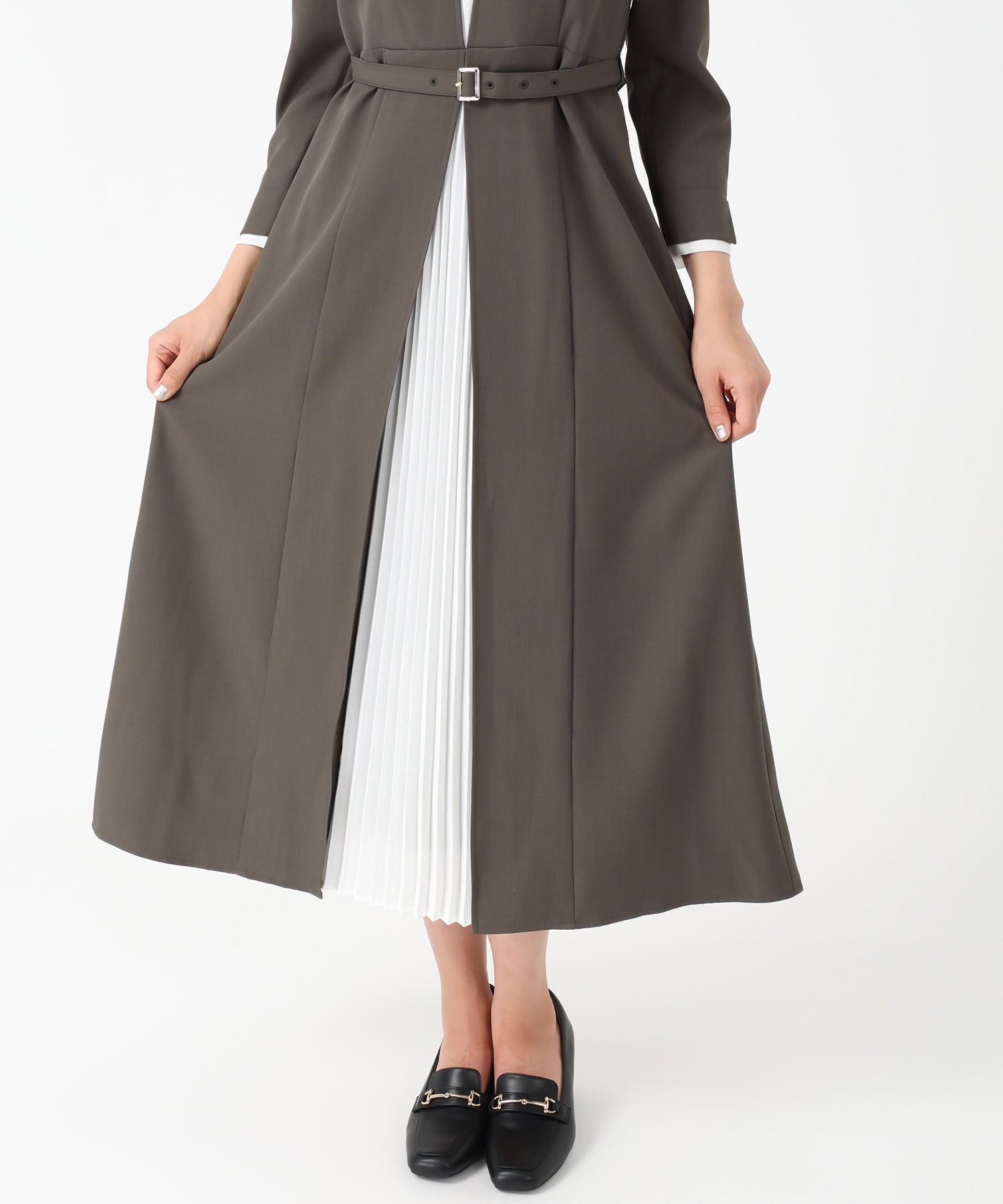 ◇美品◇MISCH MASCH ◇フロントプリーツワンピース◇モカ◇ フロントプリーツワンピース/MM547401 – MISCH MASCH|31 Sons de mode