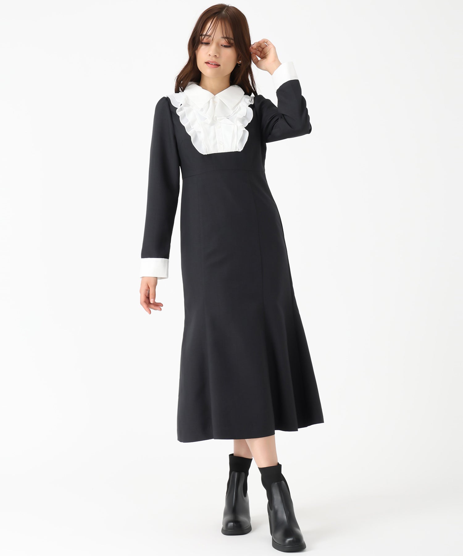 襟付きラッフルコンビマーメイドワンピース/MM547406 – MISCH MASCH|31