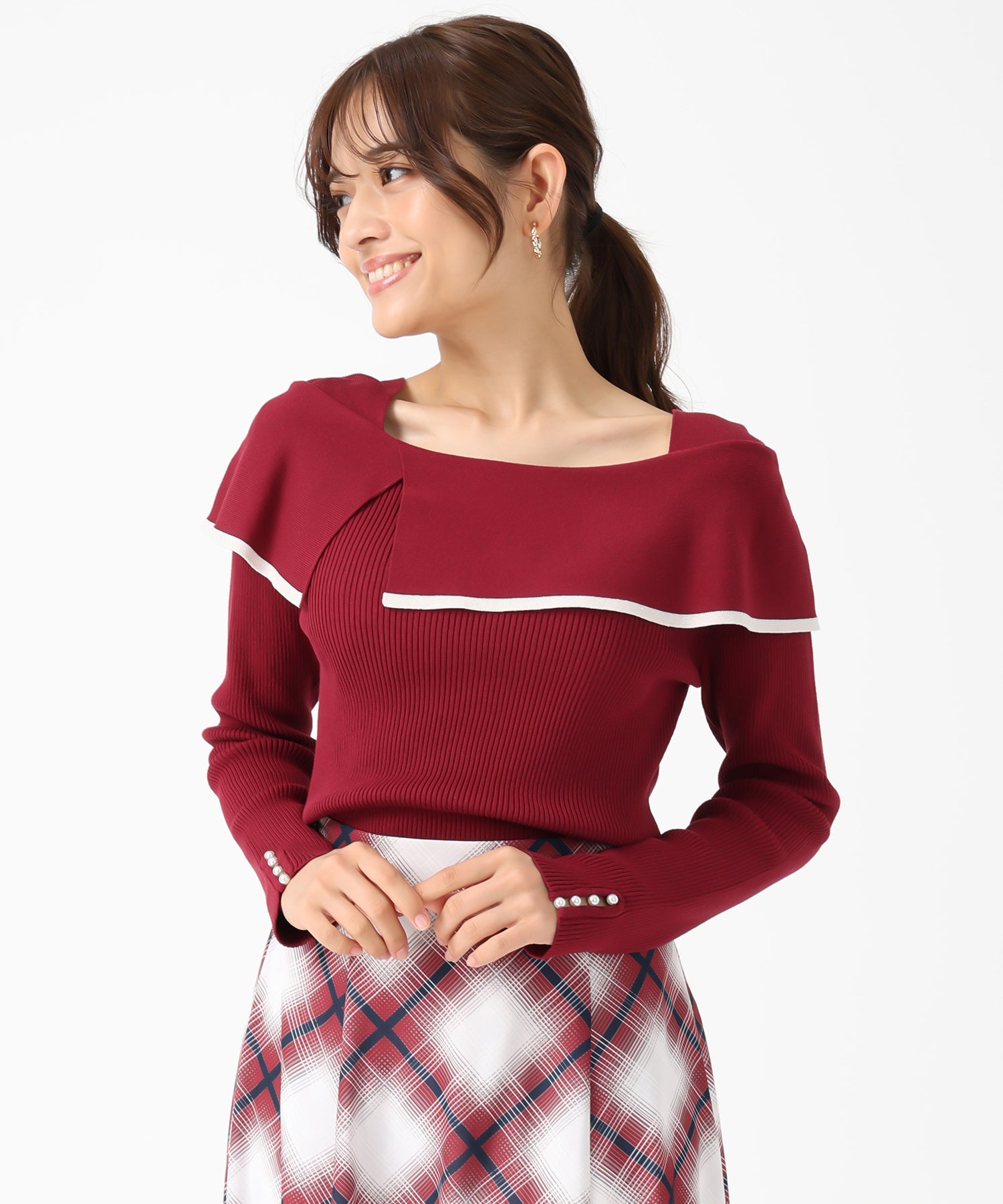 MEIAS MIXPO 2A17 マルチカラージッパーニットセーター 231 COLOR