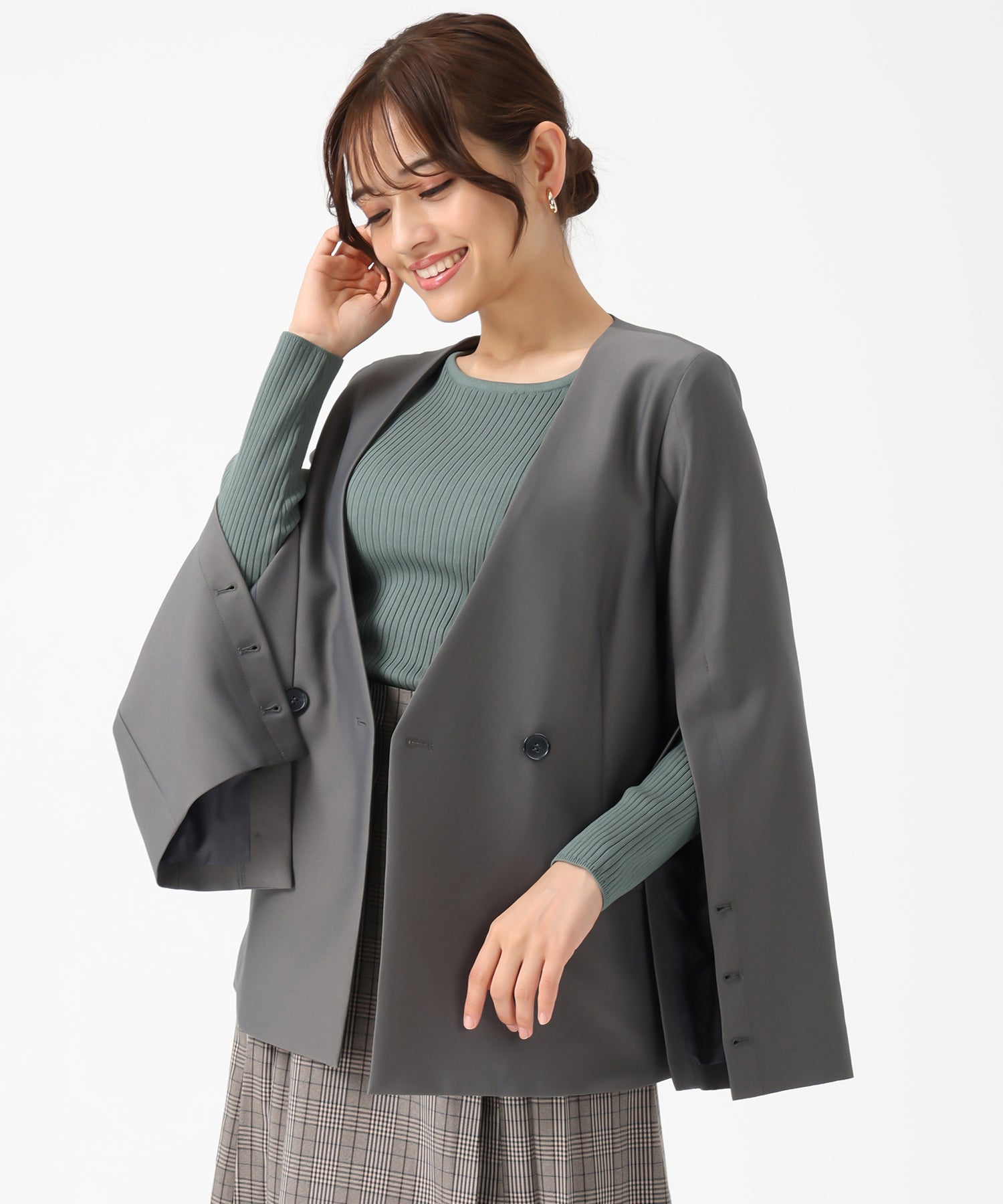 スリットスリーブVネックジャケット/MM548501 – MISCH MASCH|31 Sons