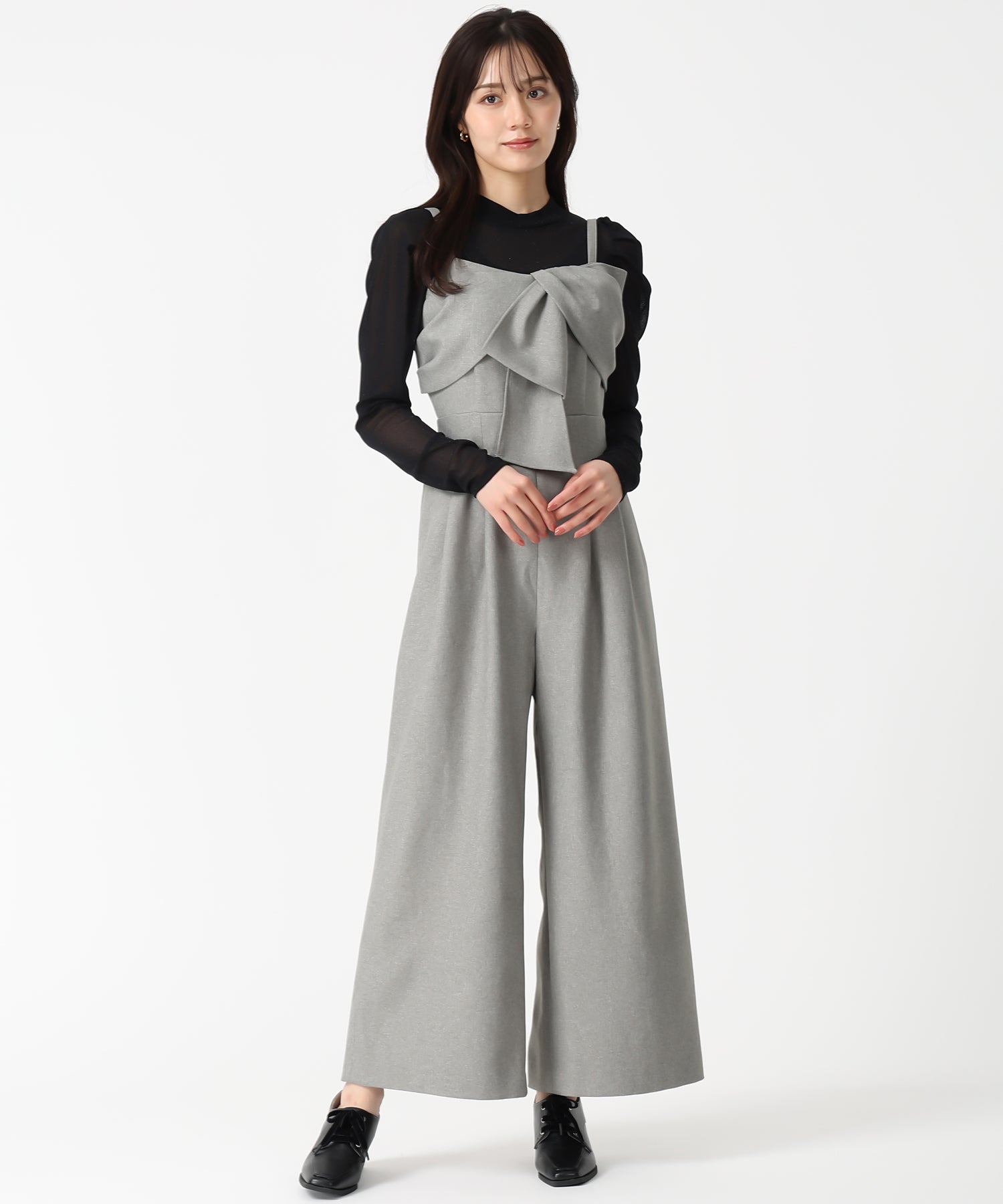 Me roir リボンモチーフコンビネゾン リボンモチーフコンビネゾン - Me roir(ミーロワール)の