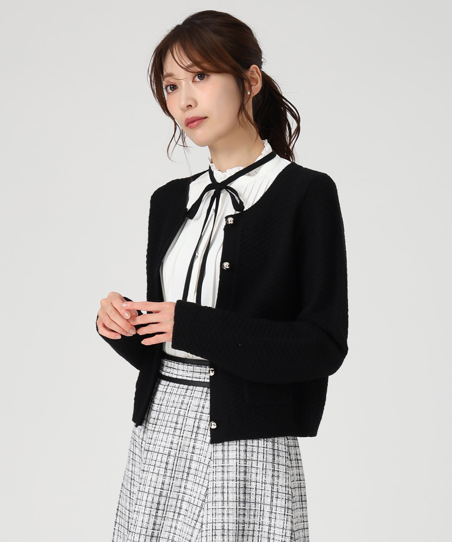 ツイード編みニットジャケット/MM548502 – MISCH MASCH|31 Sons de mode