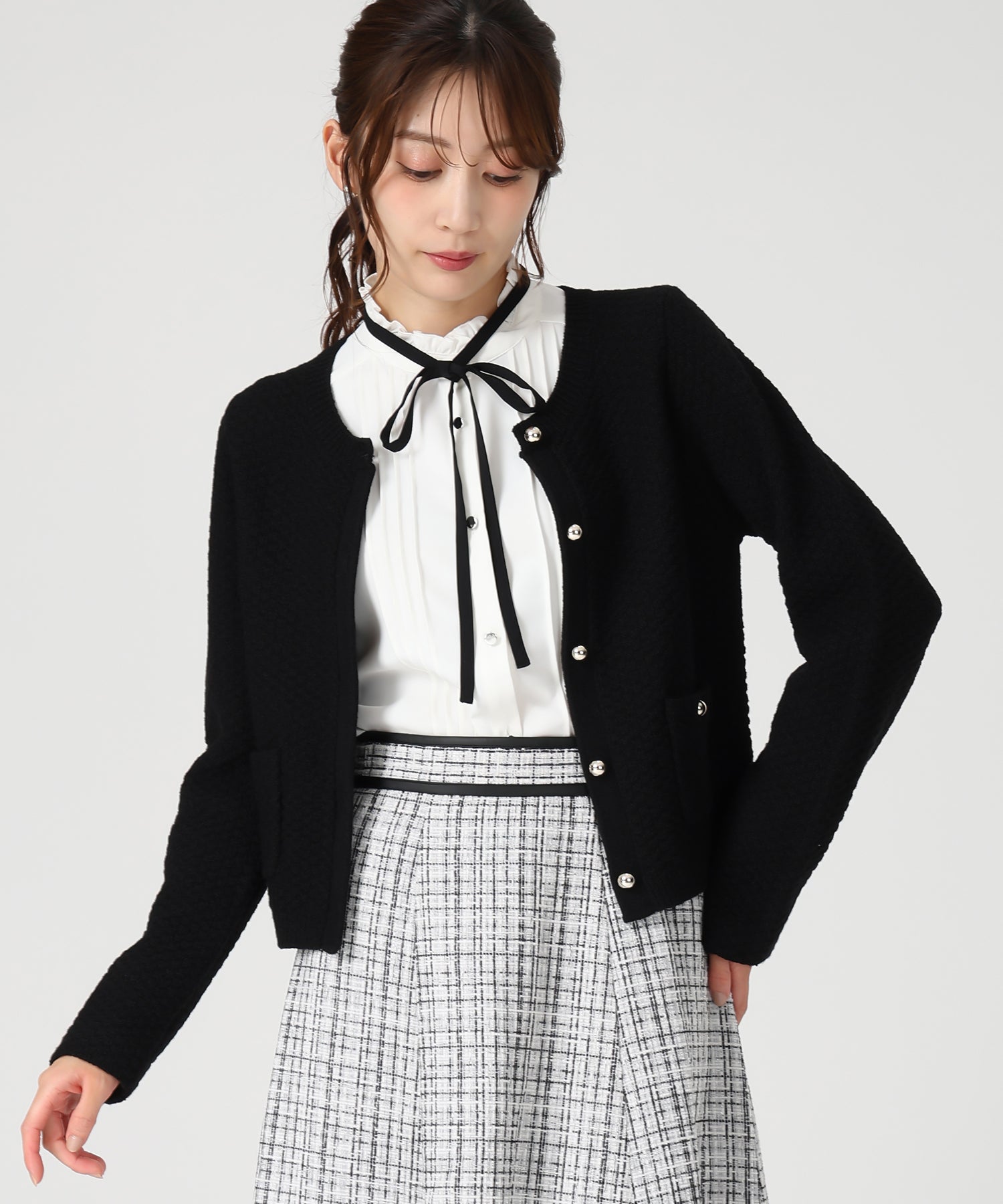 ツイード編みニットジャケット/MM548502 – MISCH MASCH|31 Sons de mode