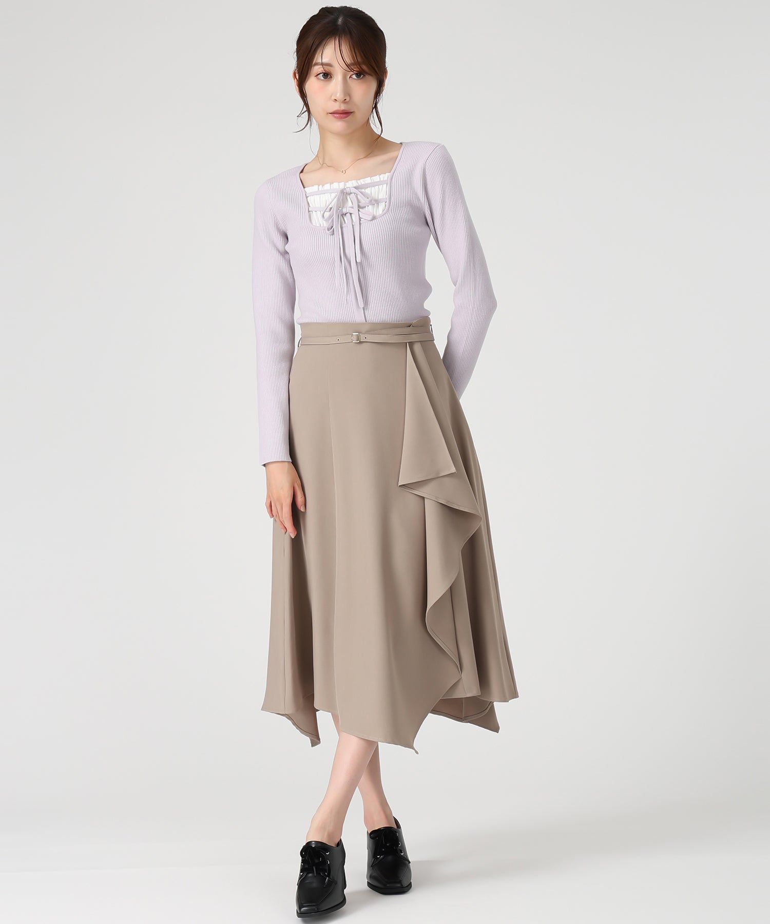 フェイクブラウスダブルリボンリブニット/MM548314 – MISCH MASCH|31