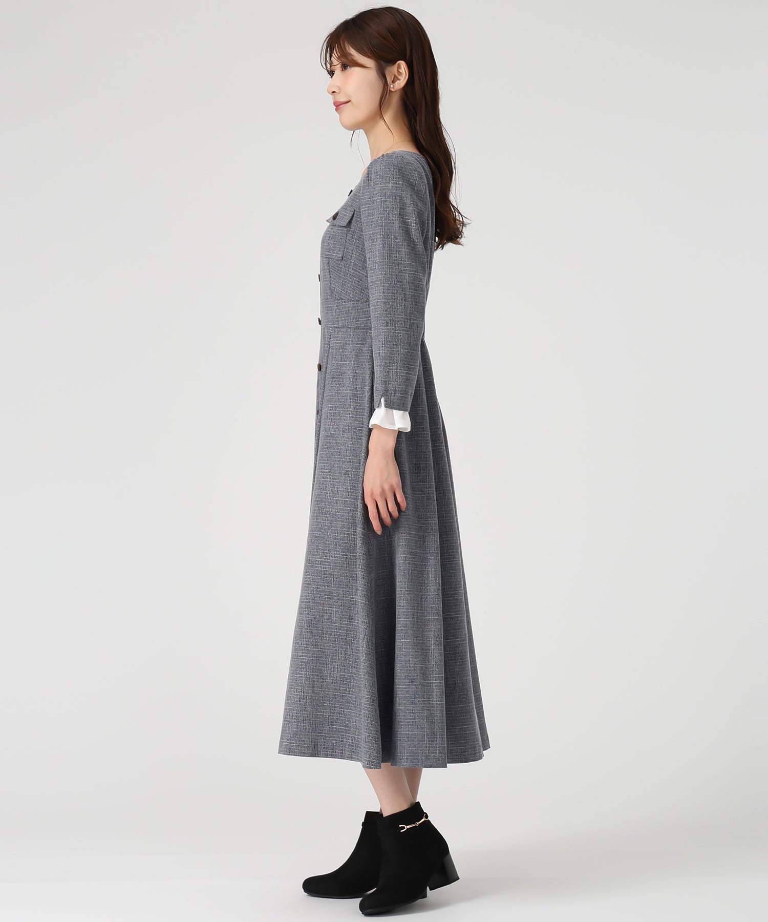 フロント釦ツイード風フレアワンピース/MM547402 – MISCH MASCH|31