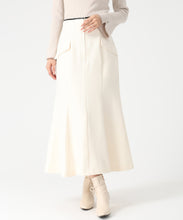 画像をギャラリービューアに読み込む, フロントジップマーメイドスカート/MM547216 (アイボリー)
