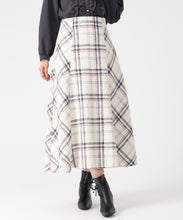画像をギャラリービューアに読み込む, ロービングチェックAラインミディスカート/MM547215 13

