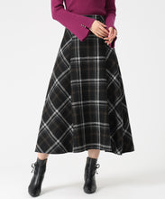 画像をギャラリービューアに読み込む, ロービングチェックAラインミディスカート/MM547215 15
