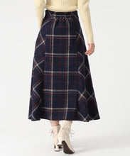 画像をギャラリービューアに読み込む, ロービングチェックAラインミディスカート/MM547215 2
