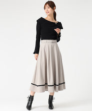 画像をギャラリービューアに読み込む, 裾配色フレアスカート/MM547218 10
