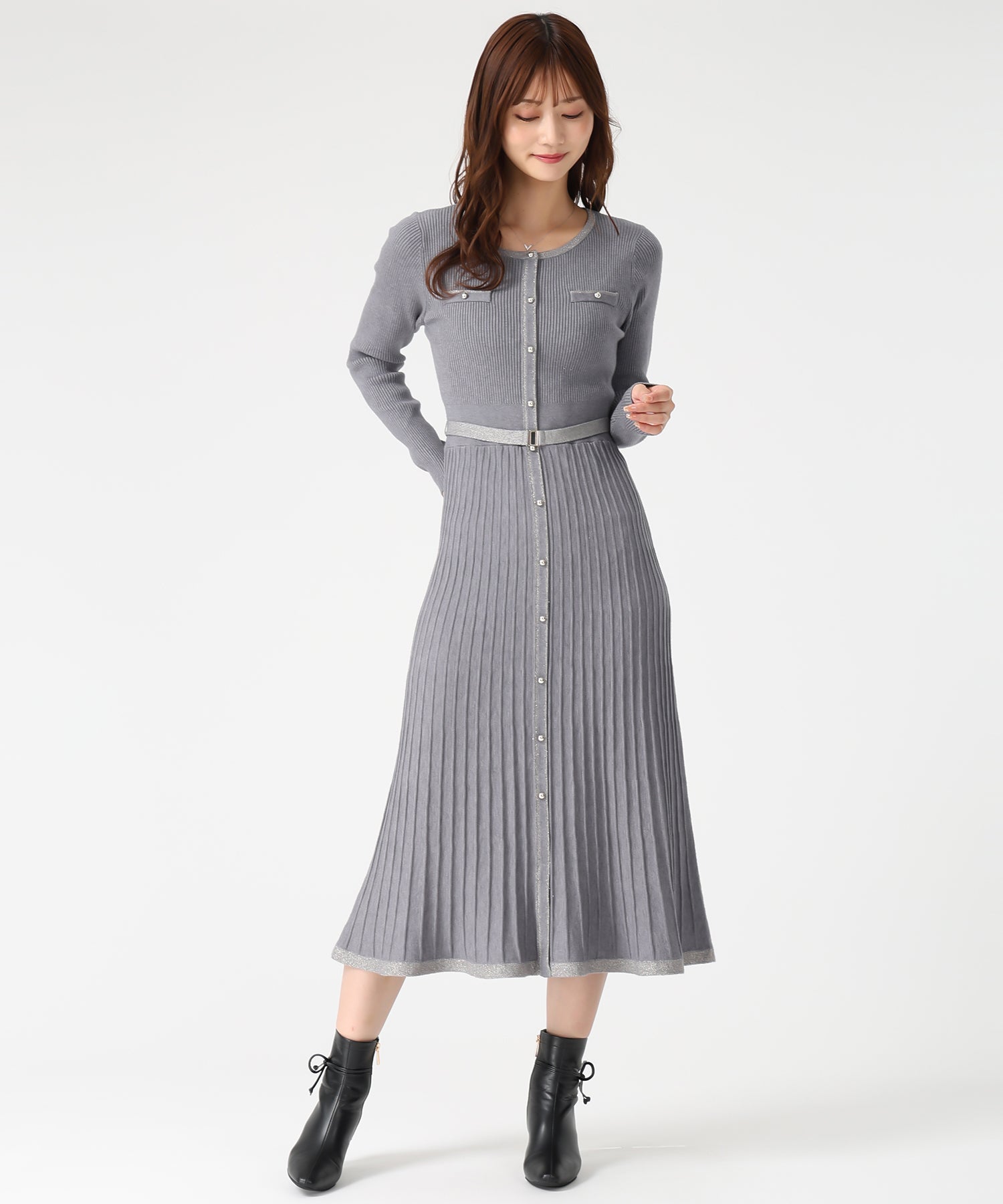 ラメ配色ニットワンピース/MM547404 – MISCH MASCH|31 Sons de mode