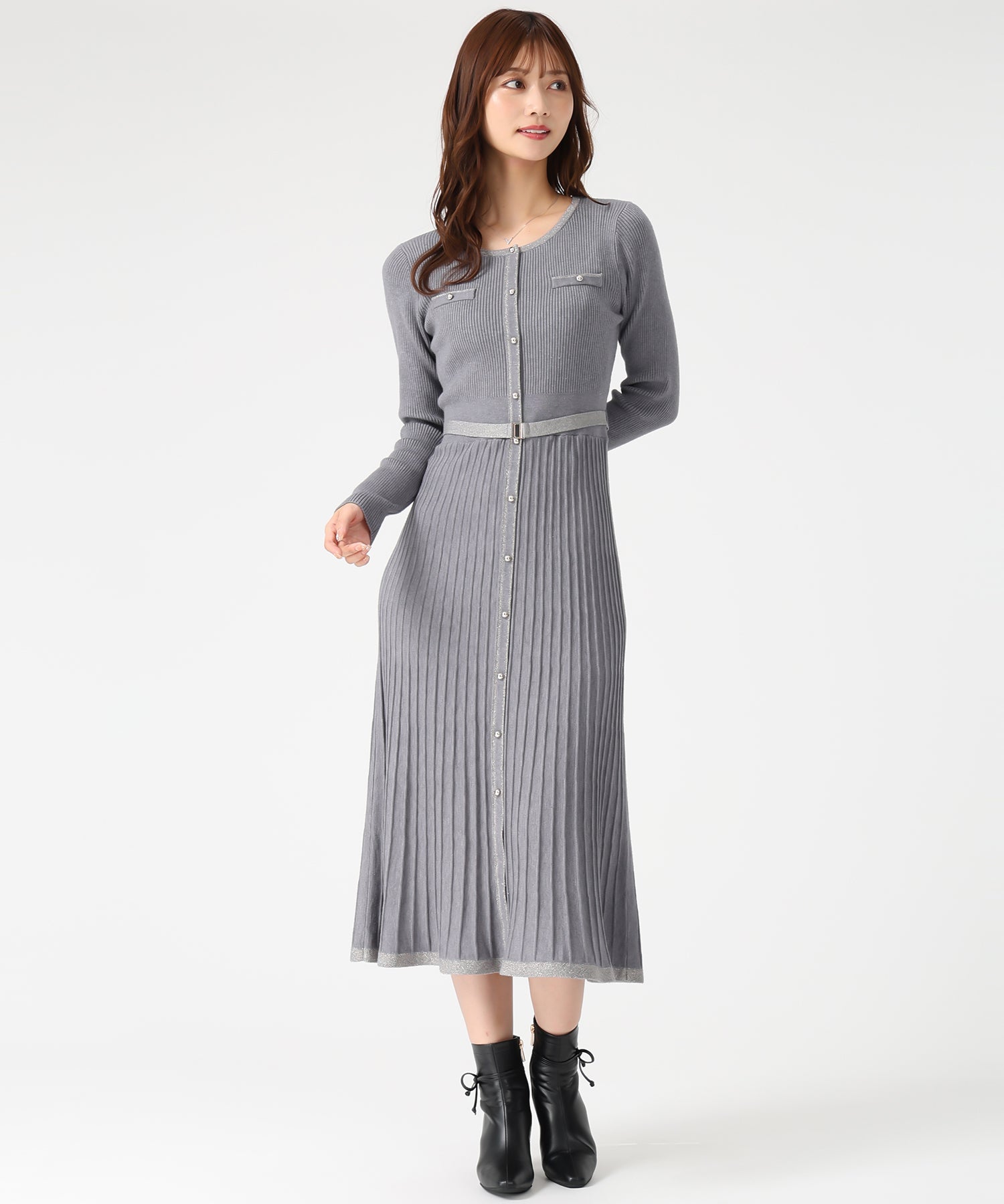 ラメ配色ニットワンピース/MM547404 – MISCH MASCH|31 Sons de mode