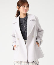 画像をギャラリービューアに読み込む, ミドル丈ダブルボタンコート/MM548604 (ライトグレー)

