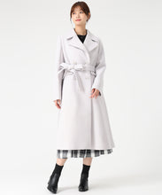 画像をギャラリービューアに読み込む, ダブルボタンAラインコート/MM548605 (ライトグレー)
