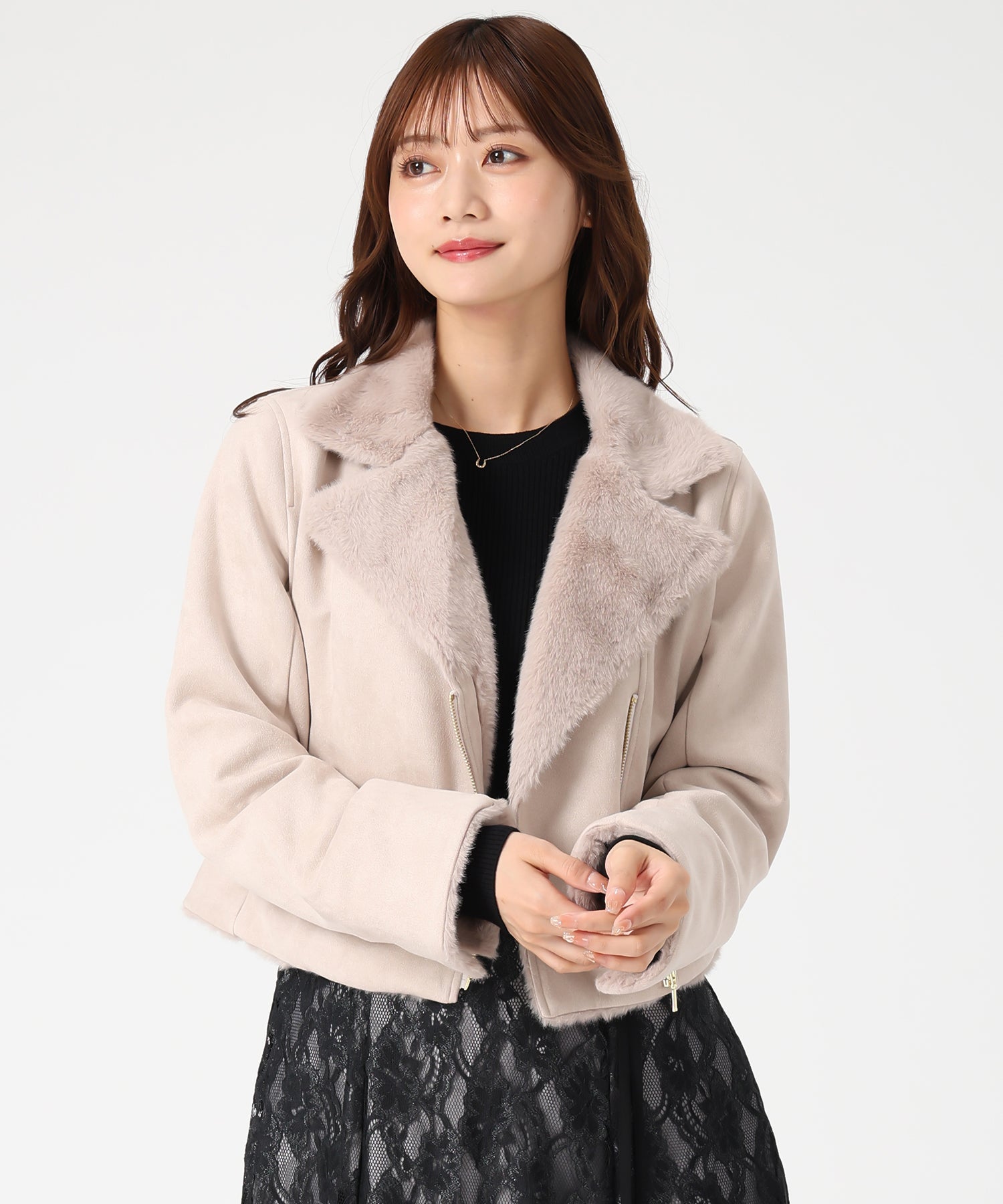 ファー付きスエードライダースジャケット/MM548608 – MISCH MASCH|31