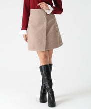 画像をギャラリービューアに読み込む, ブークレーミニスカート/MM547222 (モカ)
