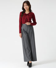 画像をギャラリービューアに読み込む, サイドベルト付きワイドパンツ/MM547301 10
