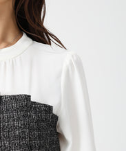 画像をギャラリービューアに読み込む, ビスチェ風ツイードドッキングワンピース/MM547421 5
