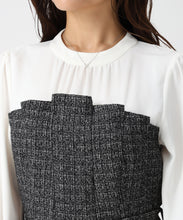 画像をギャラリービューアに読み込む, ビスチェ風ツイードドッキングワンピース/MM547421 4
