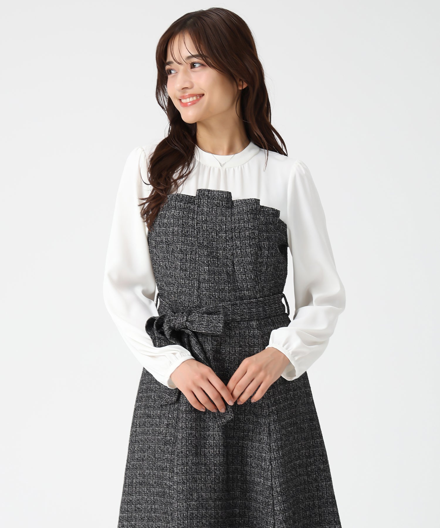 ビスチェ風ツイードドッキングワンピース/MM547421 – MISCH MASCH|31